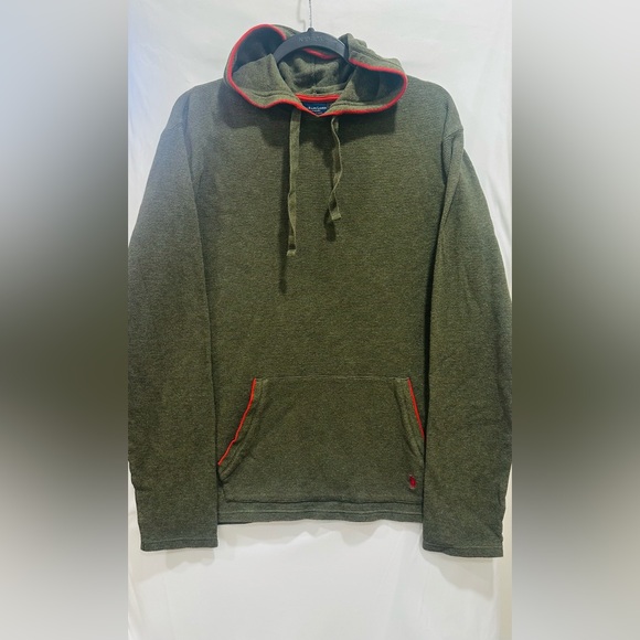 Men’s Polo Ralph Lauren Sleepwear Thermal Pullover Hooded Sweatshirt Size L - Picture 1 of 7